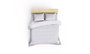 L'essentiel linge de maison Juego de funda de edredón de satén Blanco